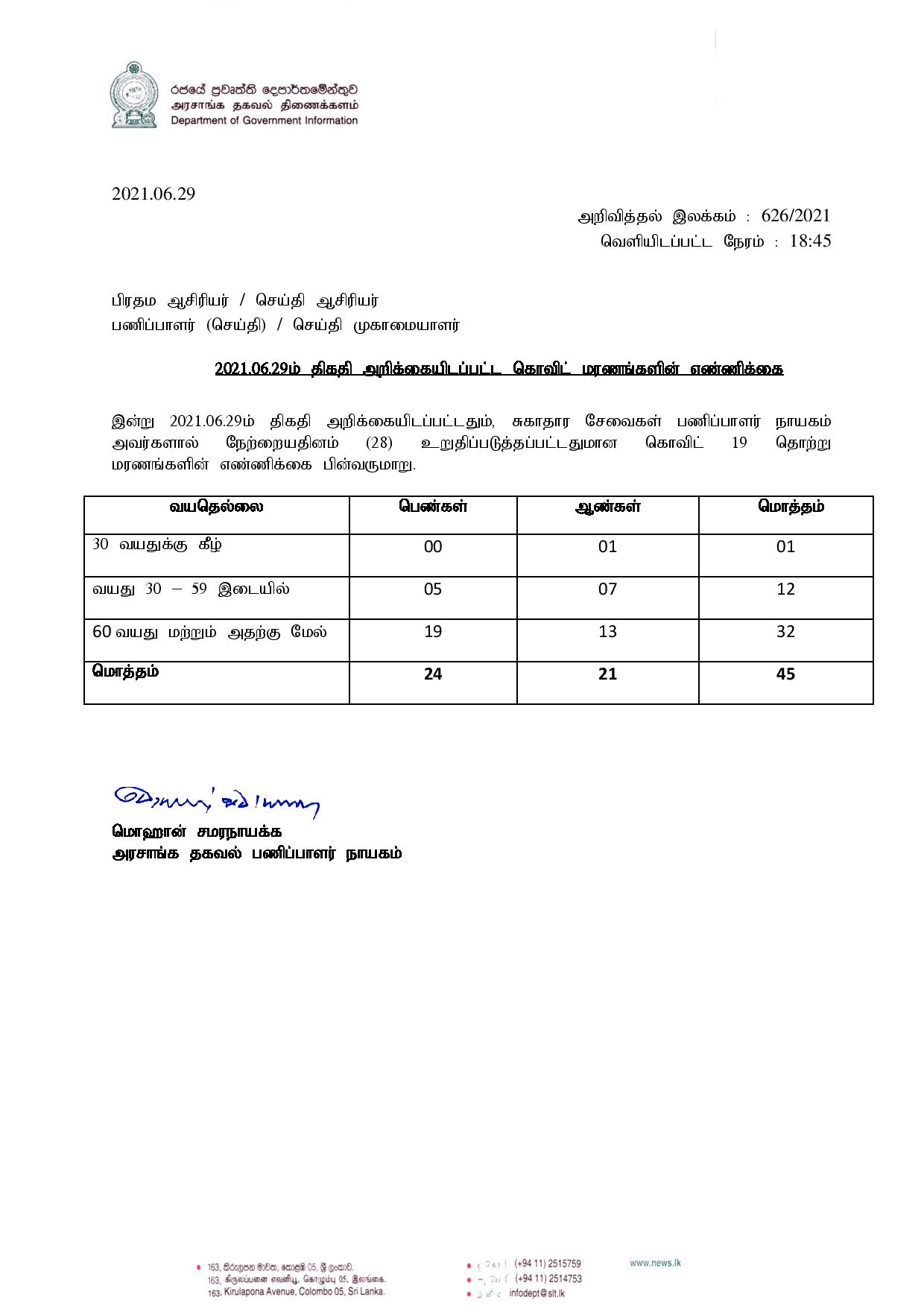 Press Release 626 Tamil page 001