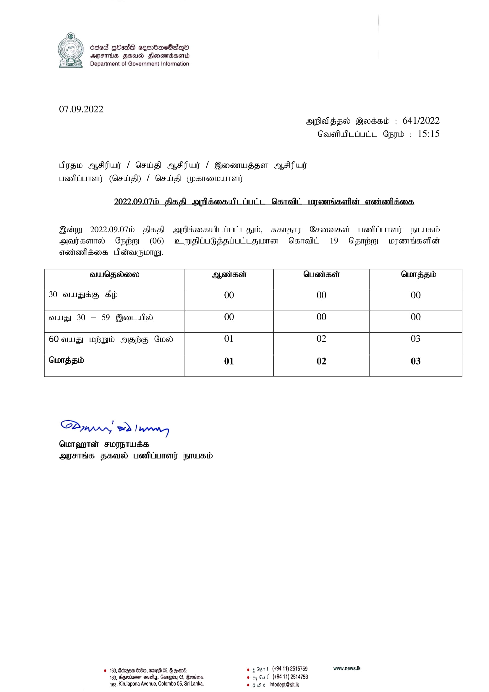 Press Release 641 Tamil 1