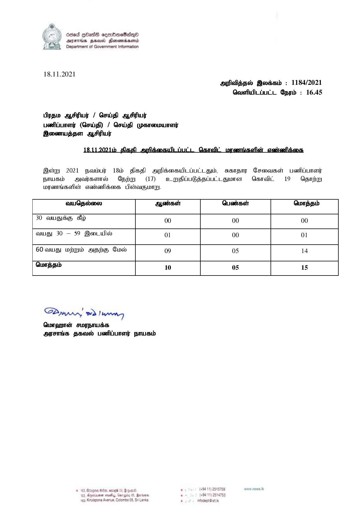 Release No 1184 Tamil page 001