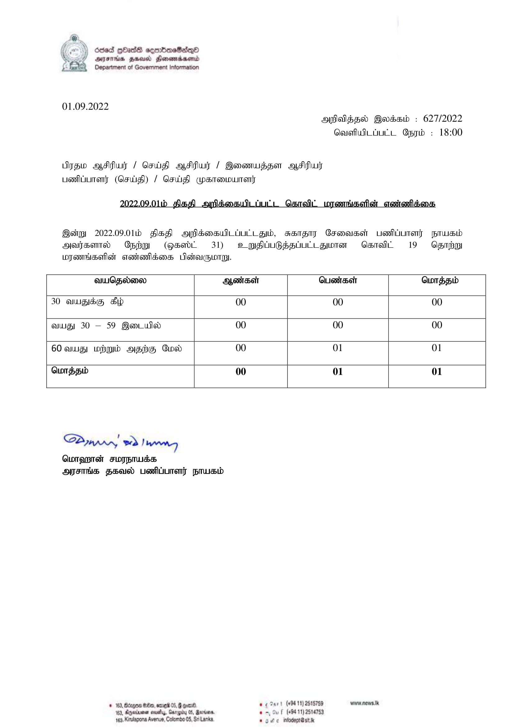 Release No 627 Tamil 1