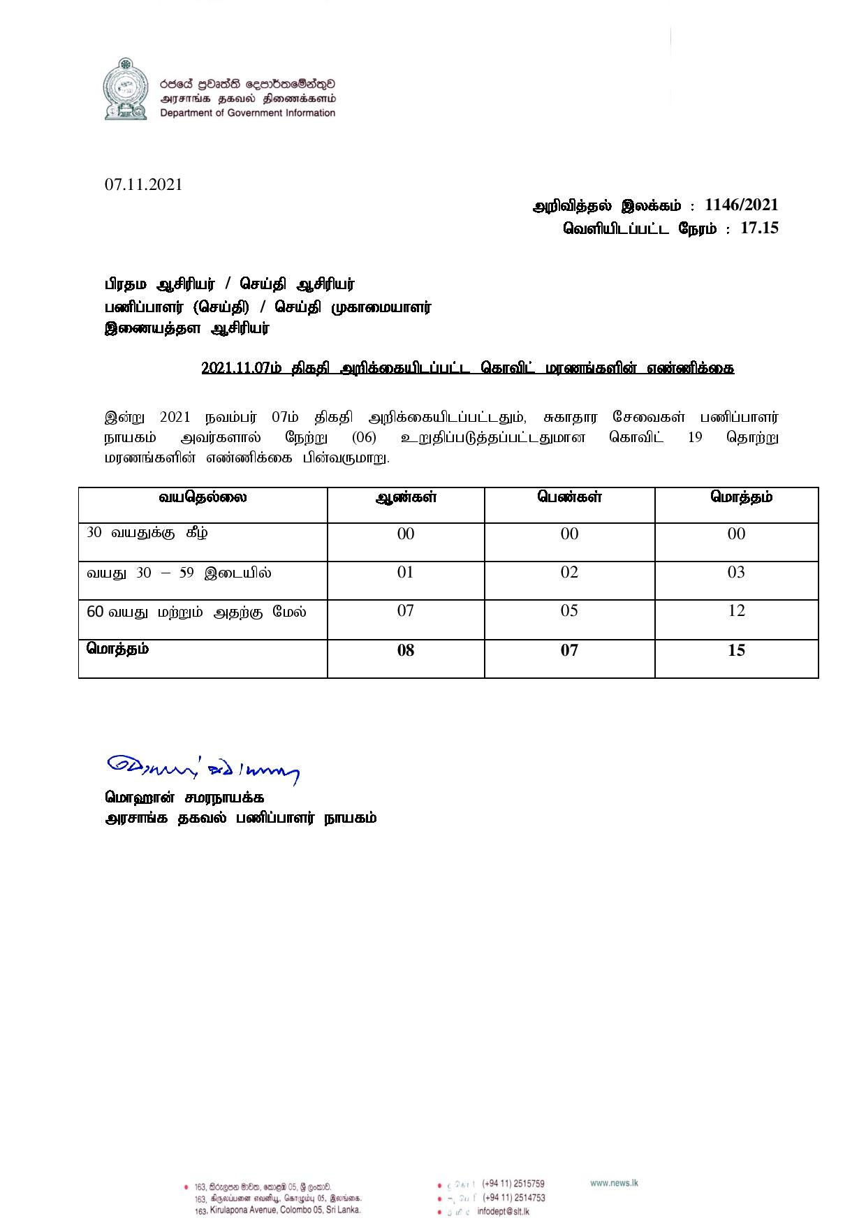 Release No 1146 Tamil page 001