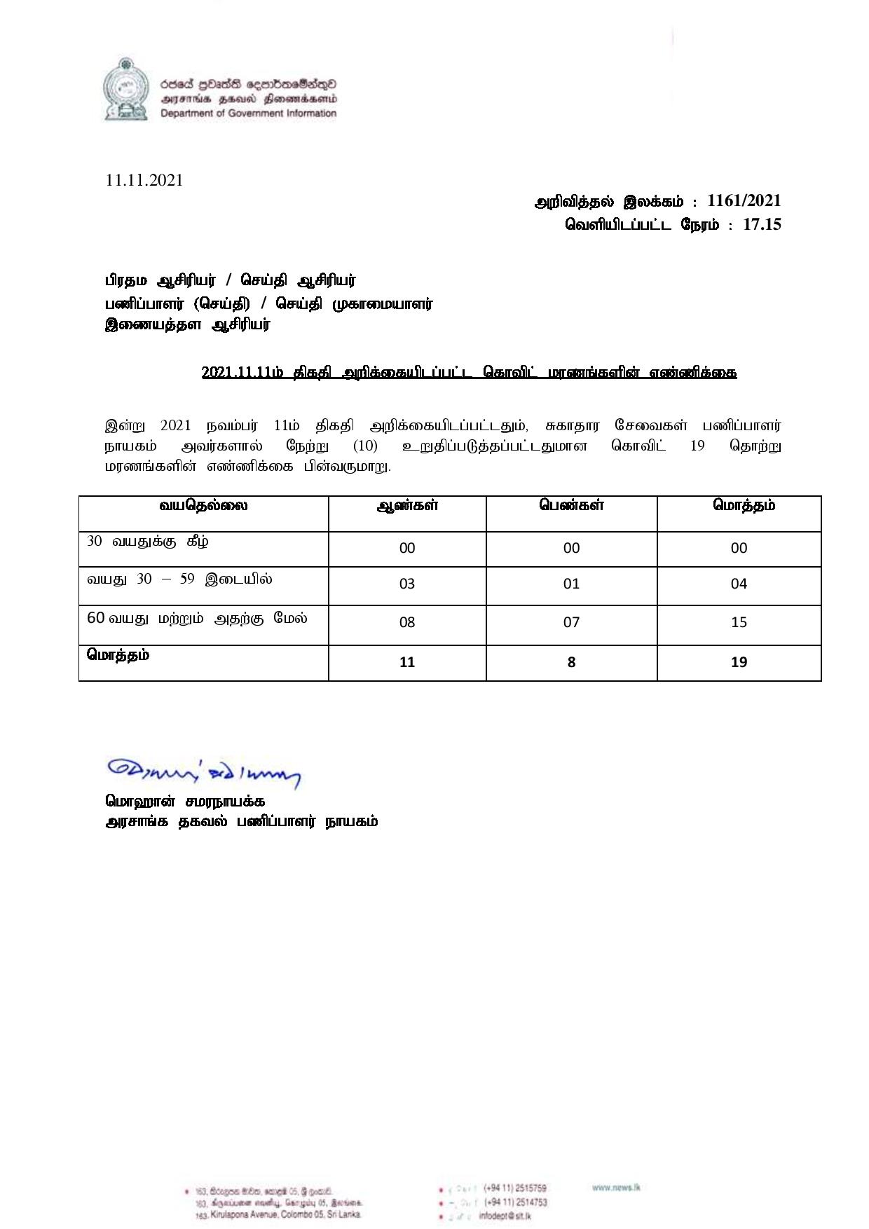 Release No 1161 Tamil page 001